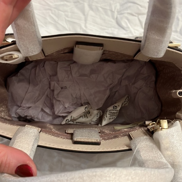 New with tags Kate Spade Small Lanie (Milton lace Saffiano- pumice) - Picture 3 of 6